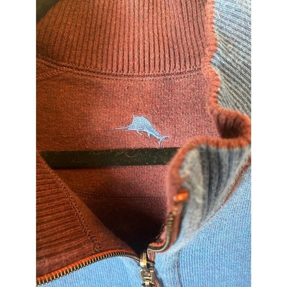 Tommy Bahama Flipshot Reversible 1/4 Zip Pullover Sweater - Picture 12 of 12